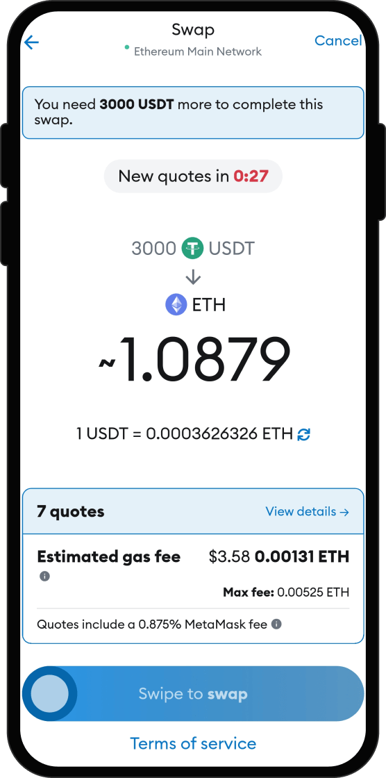 Swap Your USDT for BLOCKMAX