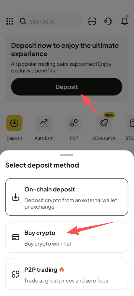 Step1:How to Buy DOGE with PLN on WEEX OTC?  APP Version